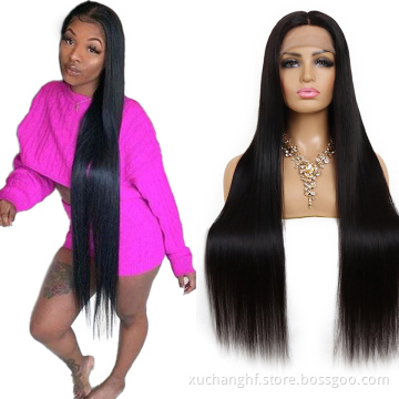 Transparent HD Lace Frontal Wigs 150% 220% 250% HD Full Lace Wig Wholesale Brazilian Virgin Hair Full Lace Human Hair Wig